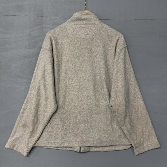 Vintage Polar Big Dogs Zip Up Beige Fleece Sweater Medium - Picture 3 of 5